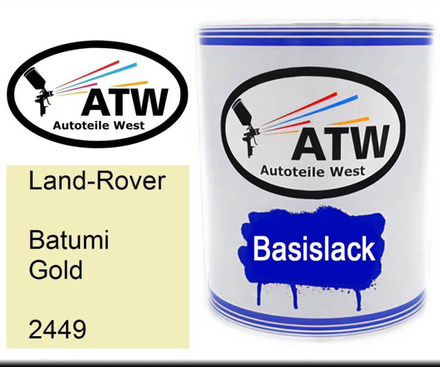 Land-Rover, Batumi Gold, 2449: 1L Lackdose, von ATW Autoteile West.